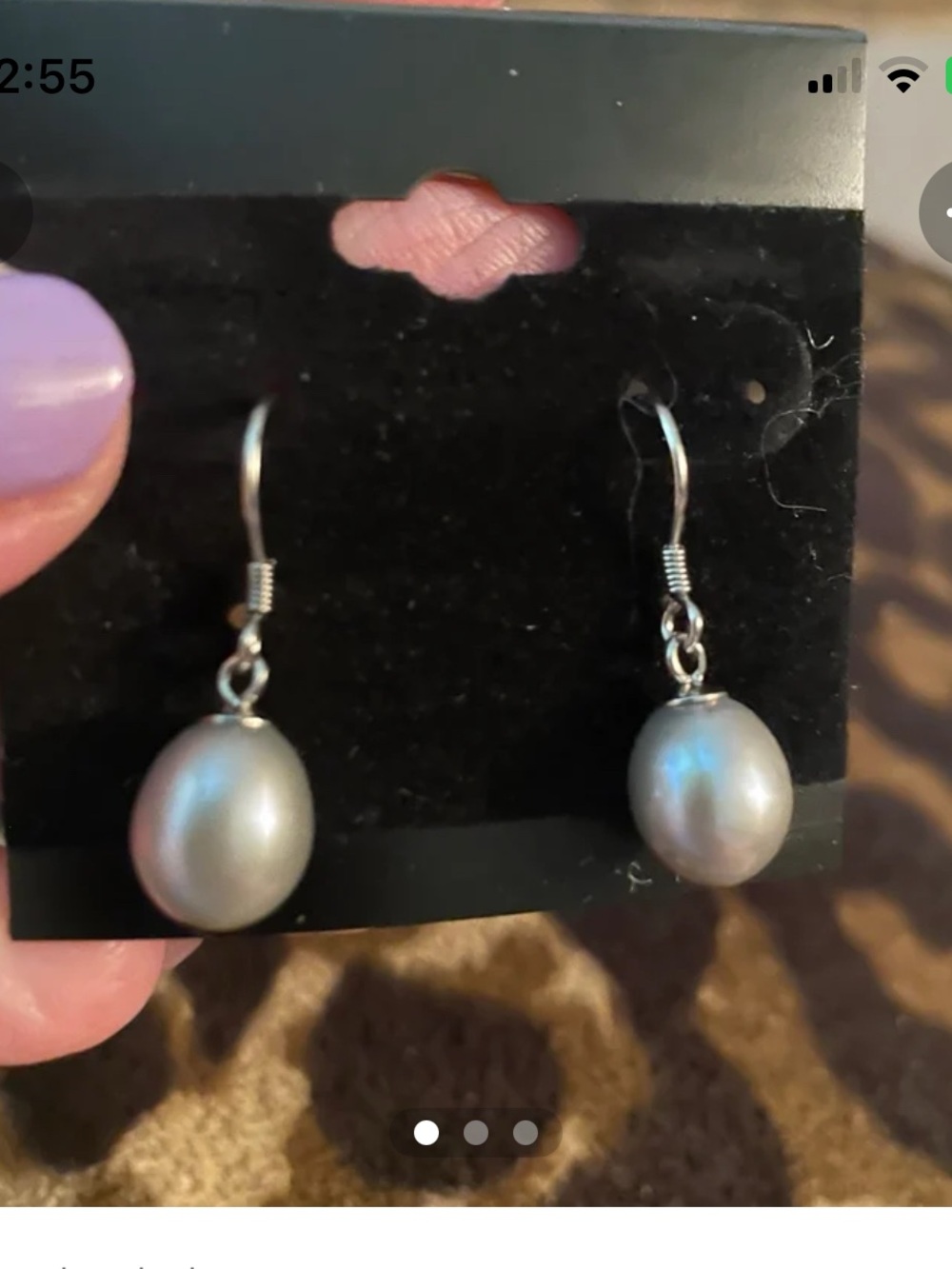 Classic Silver Freshwater Pearl Drop Earrings - Pearl White